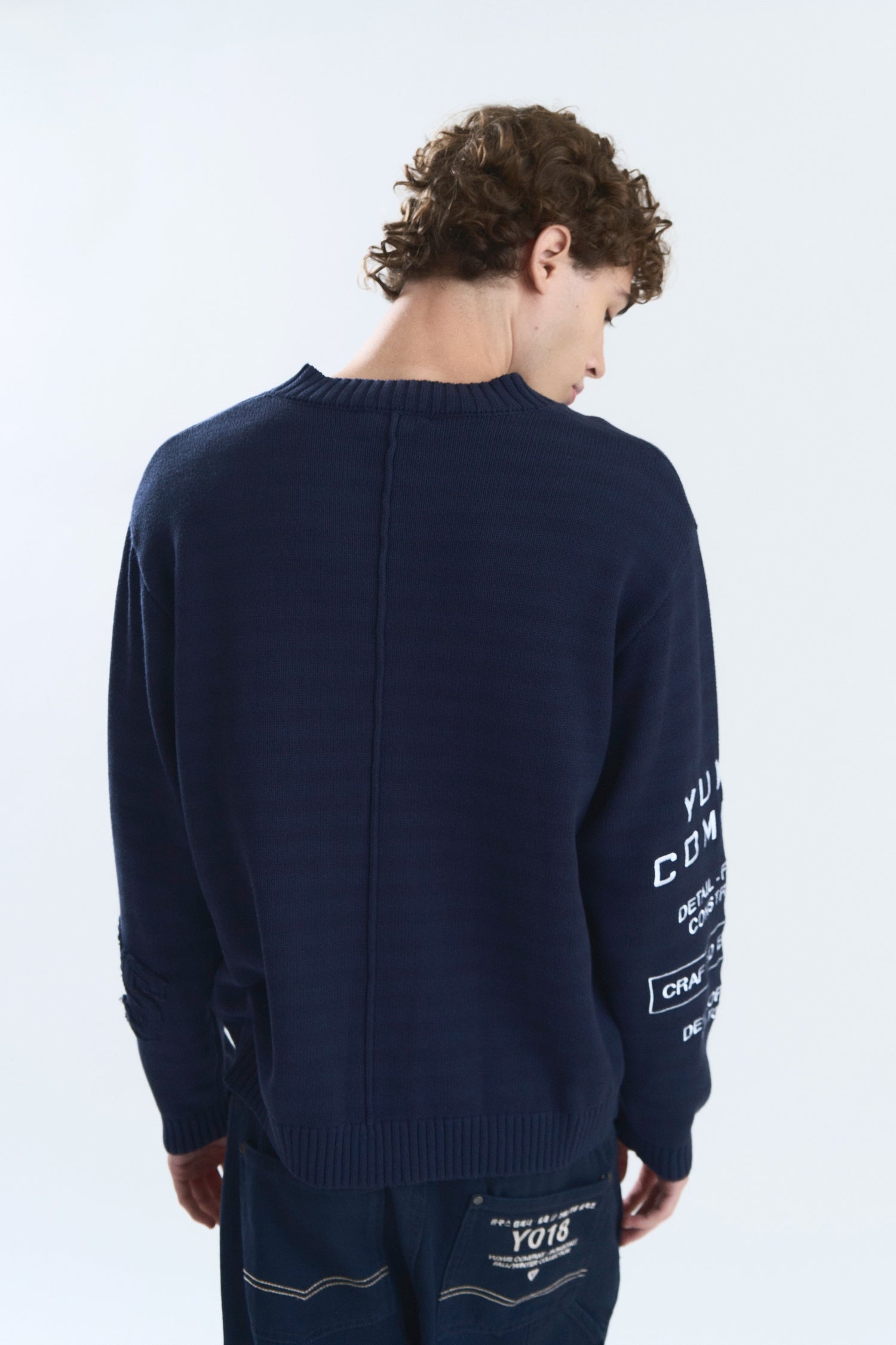 OFFSET KNITWEAR BLUE