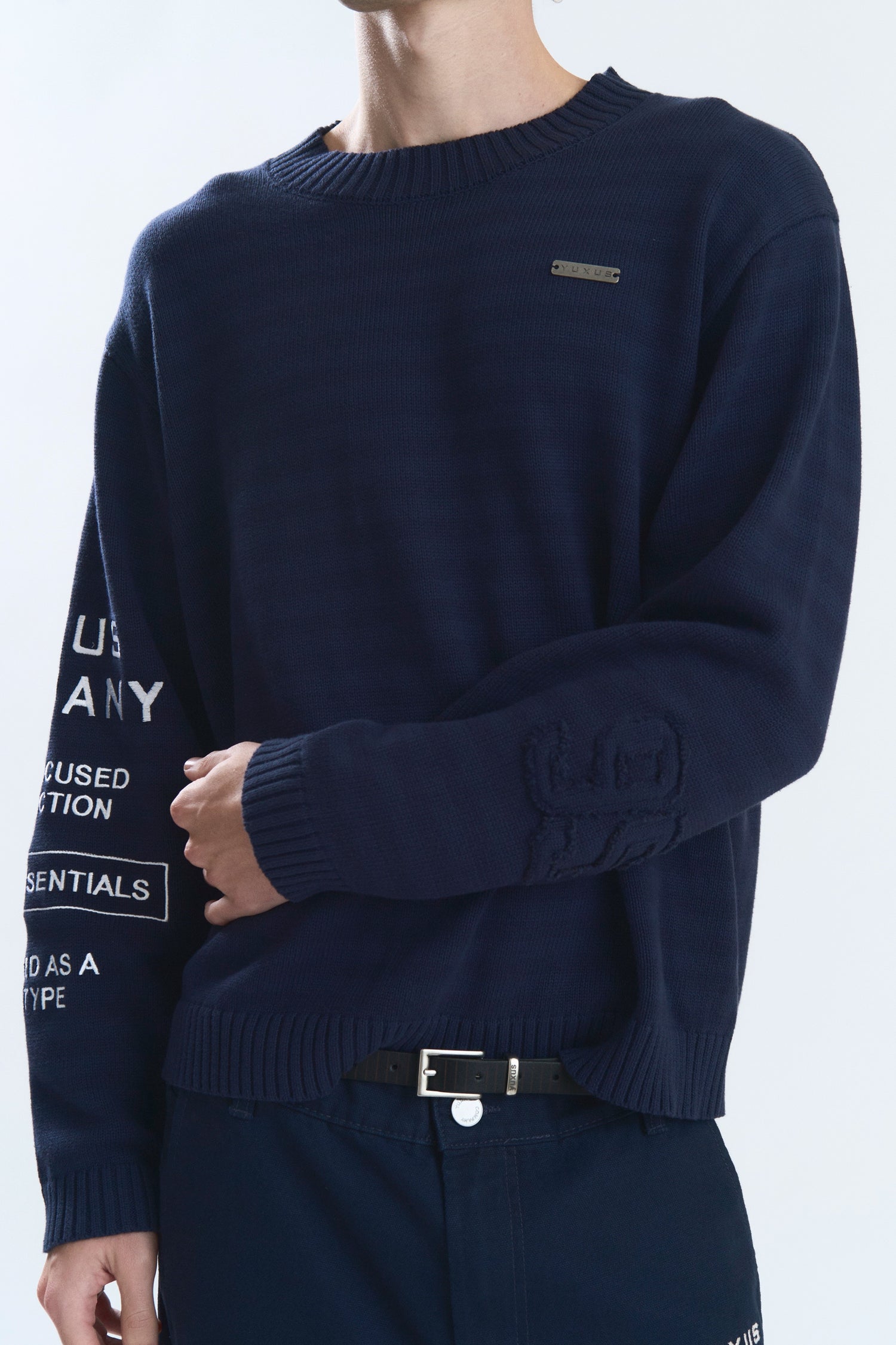 OFFSET KNITWEAR BLUE