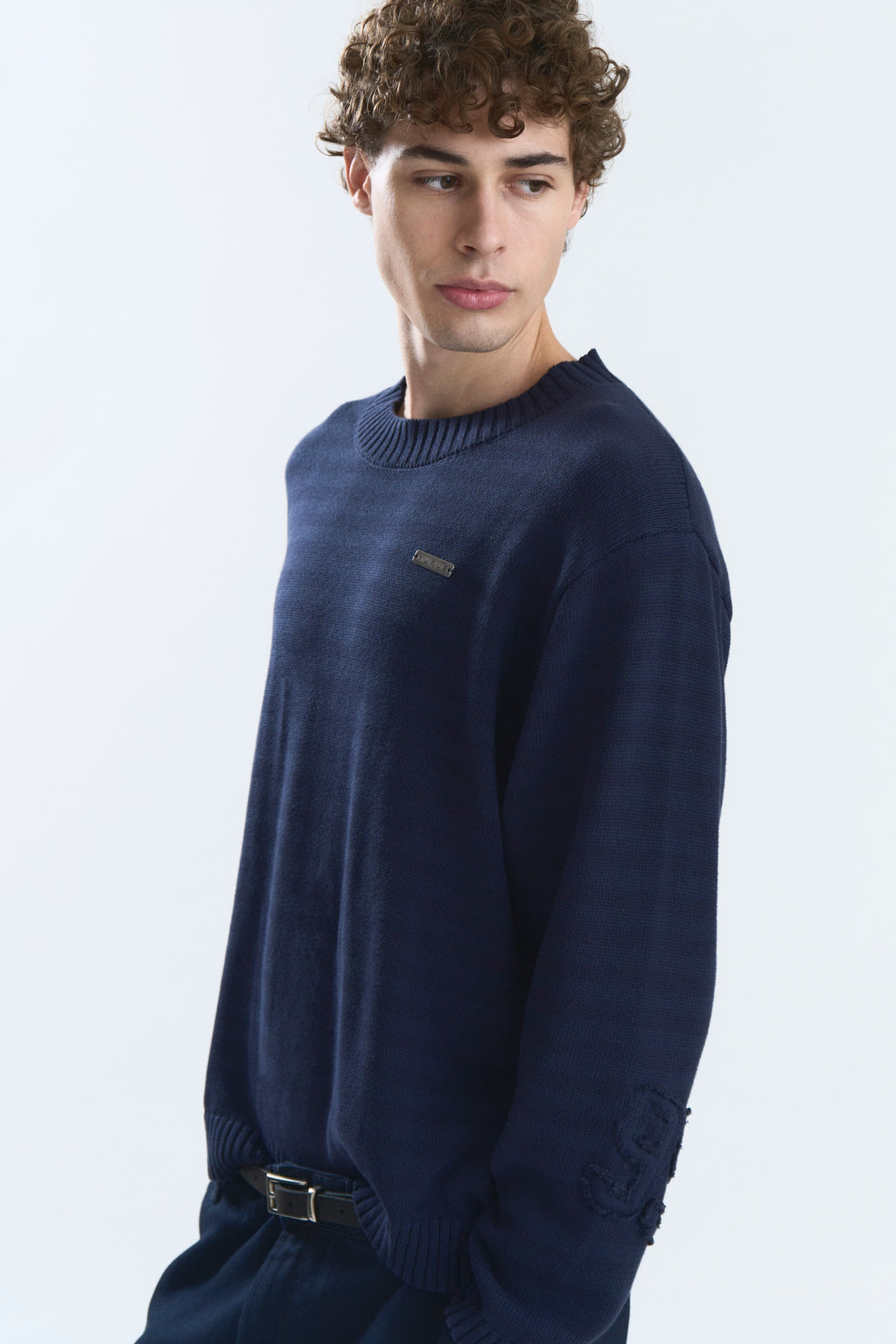 OFFSET KNITWEAR BLUE