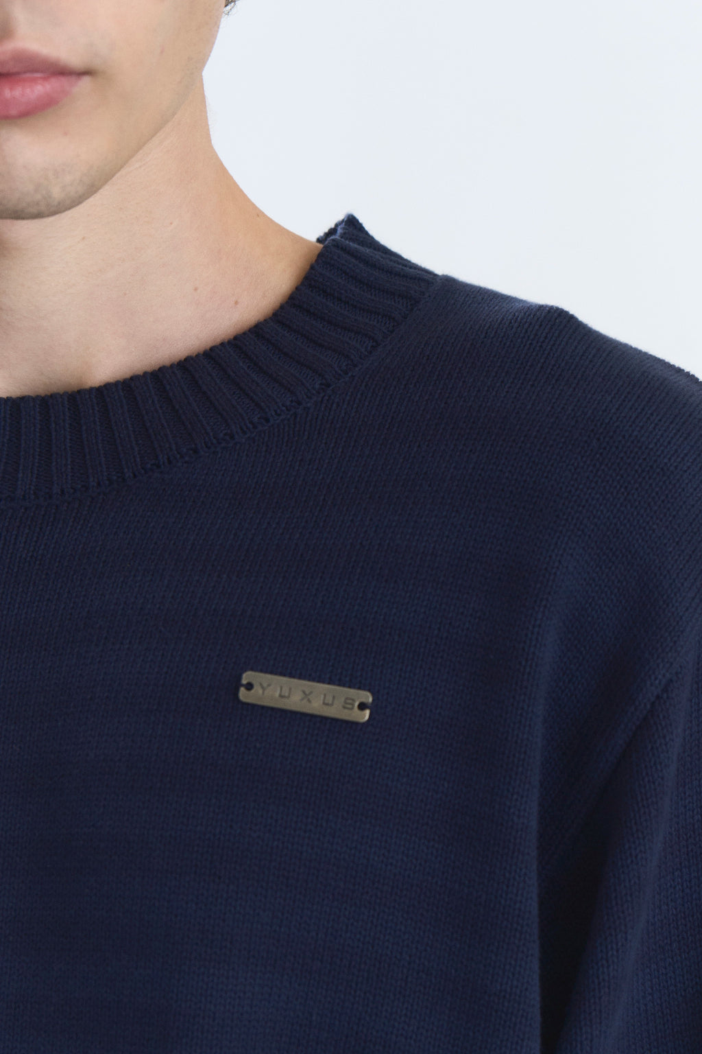 OFFSET KNITWEAR BLUE