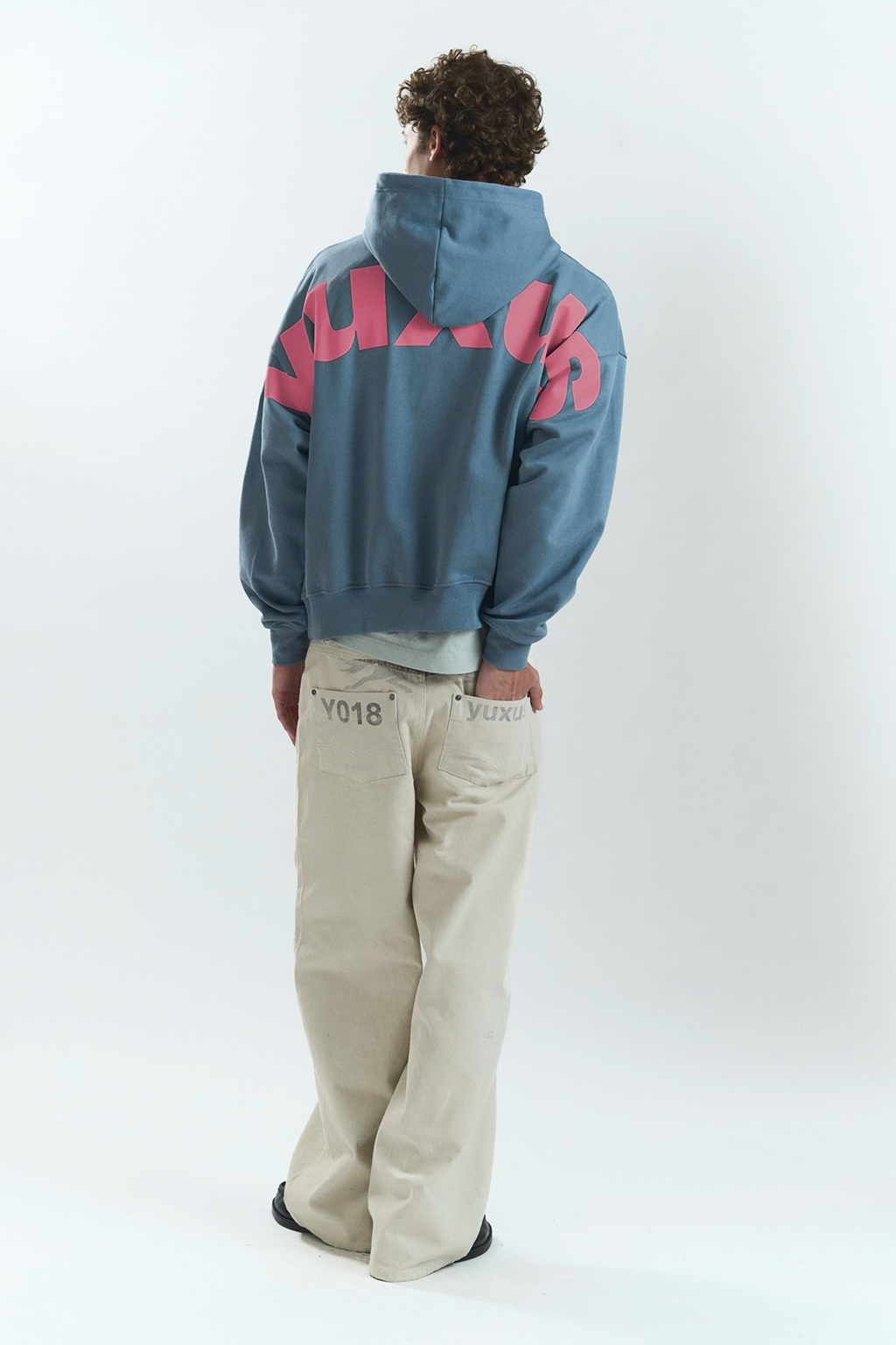 DAILY "LOWERCASE" HOODIE BLUE