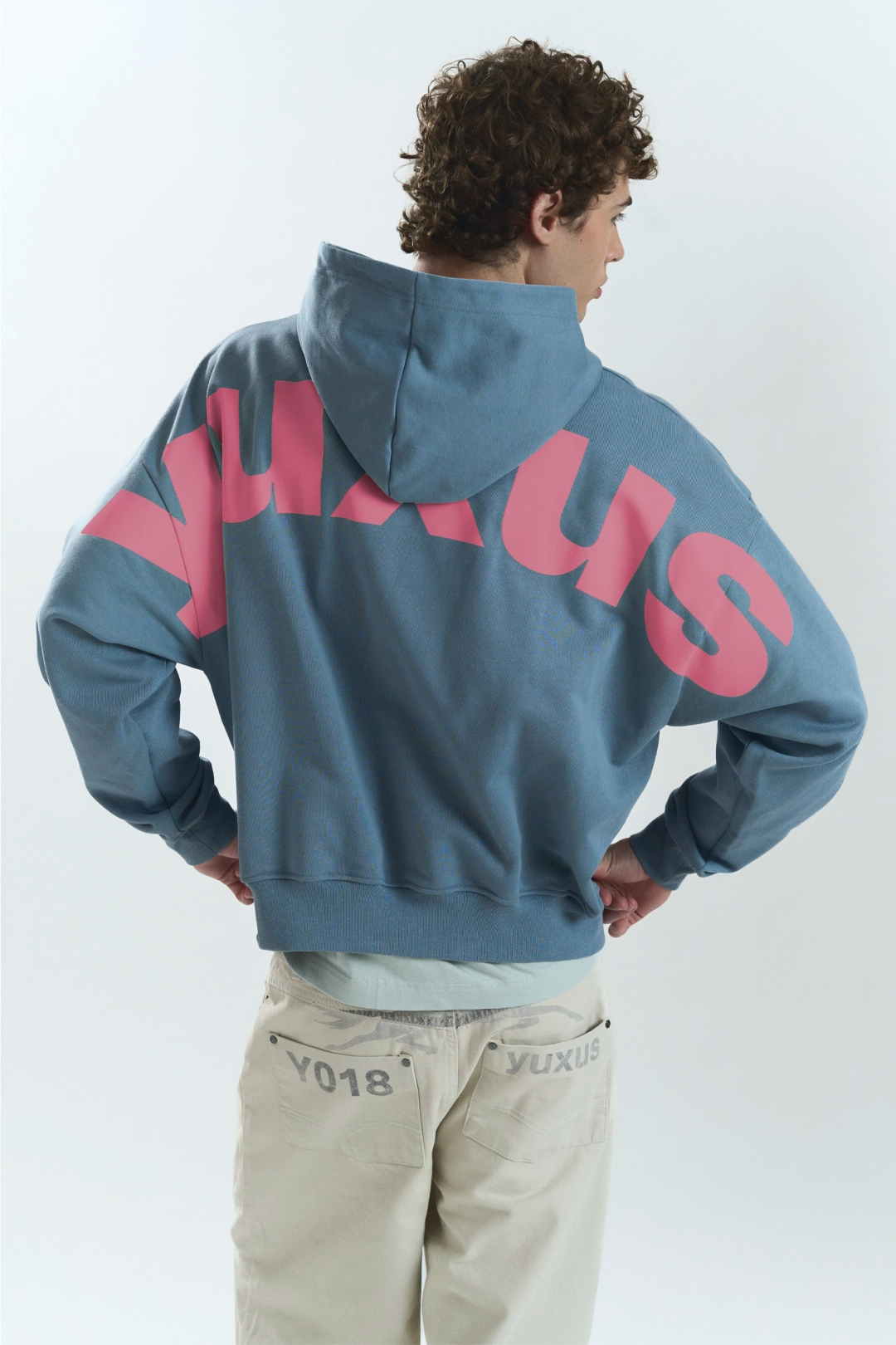 DAILY "LOWERCASE" HOODIE BLUE
