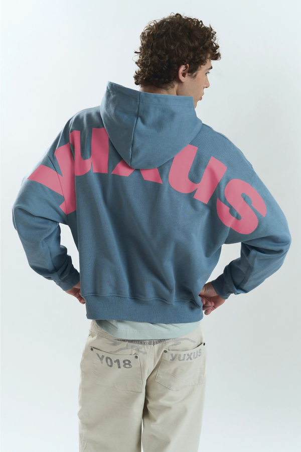 DAILY "LOWERCASE" HOODIE BLUE