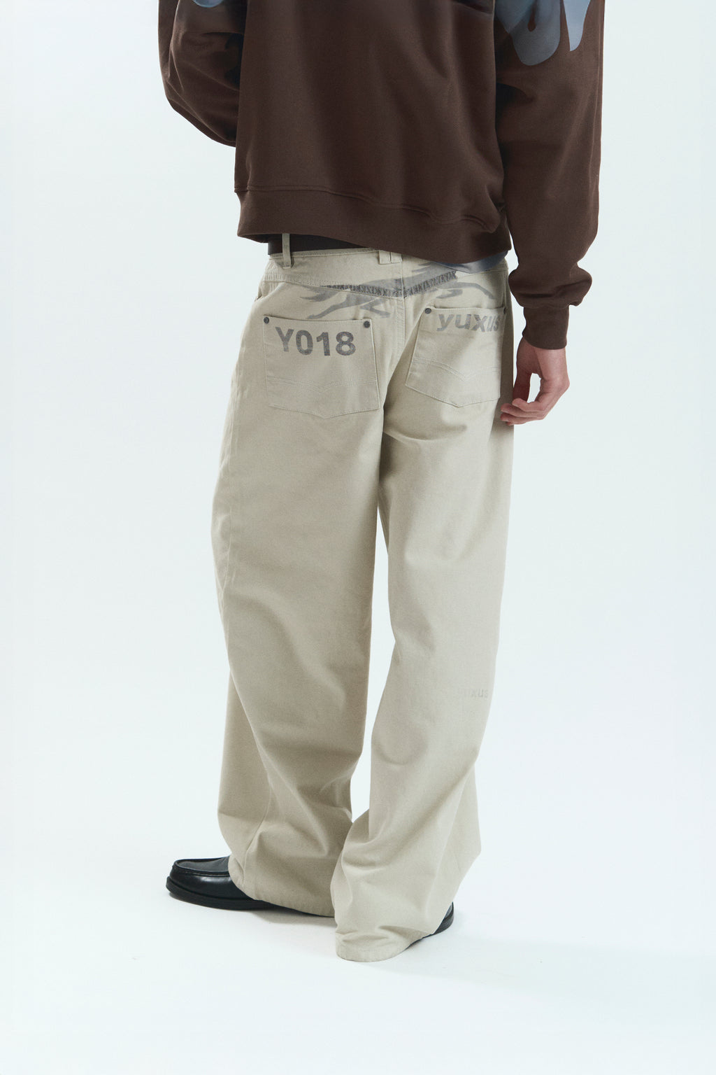 WASH "LOWERCASE" PANTS BEIGE