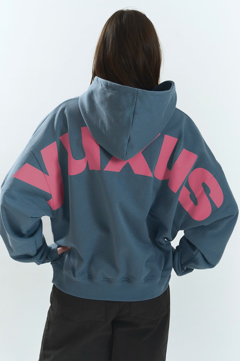 DAILY "LOWERCASE" HOODIE BLUE