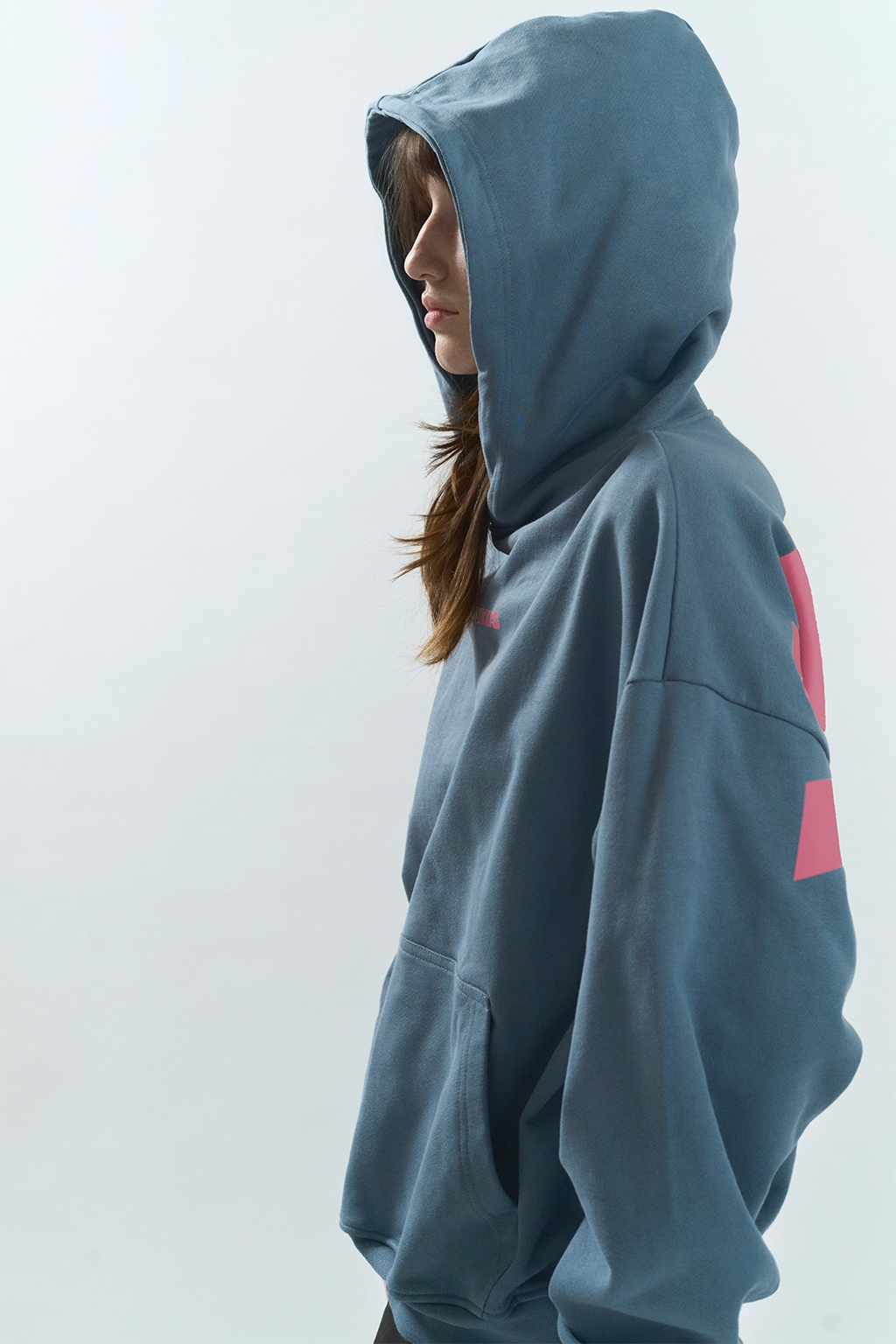 DAILY "LOWERCASE" HOODIE BLUE