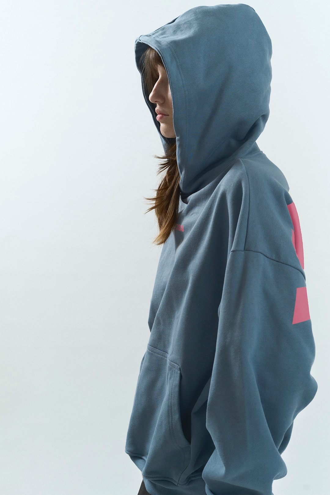 DAILY "LOWERCASE" HOODIE BLUE