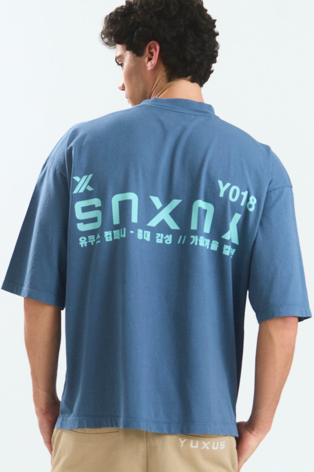 CANDLE "HONGDAE" T-SHIRT BLUE