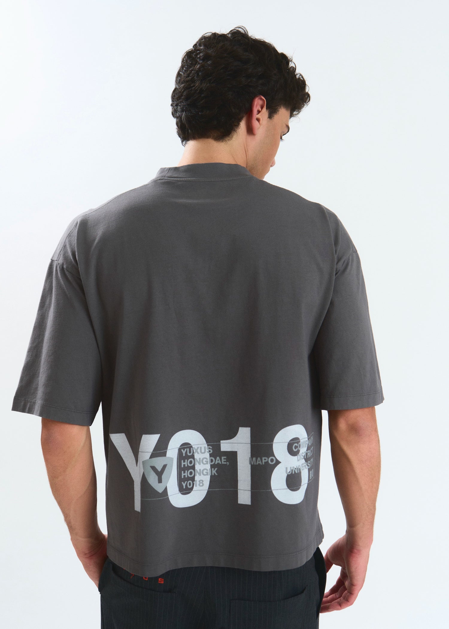 FLEECE "HONGDAE" T-SHIRT DARK GREY