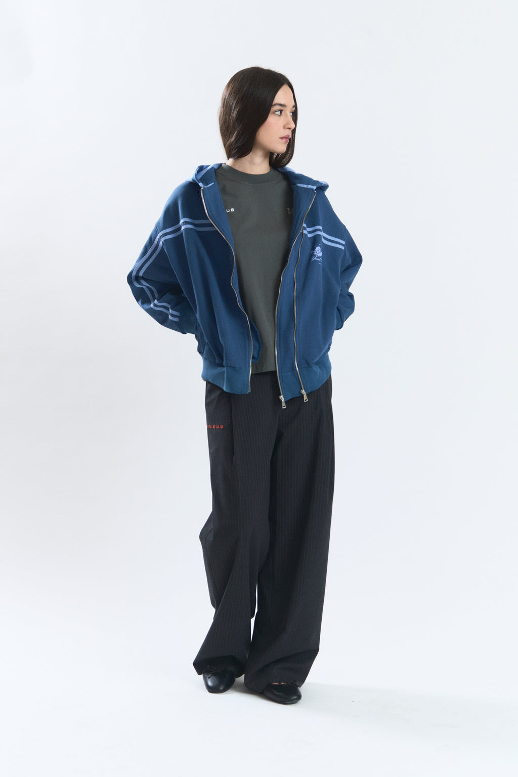 AZUR "MEMORIES" ZIP DARK BLUE