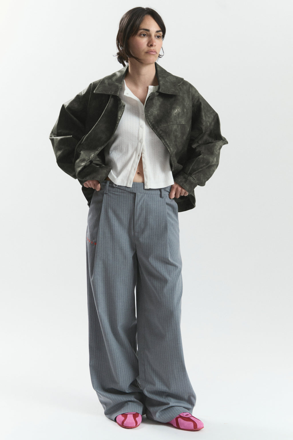 IVY "WINDY" PU LEATHER JACKET