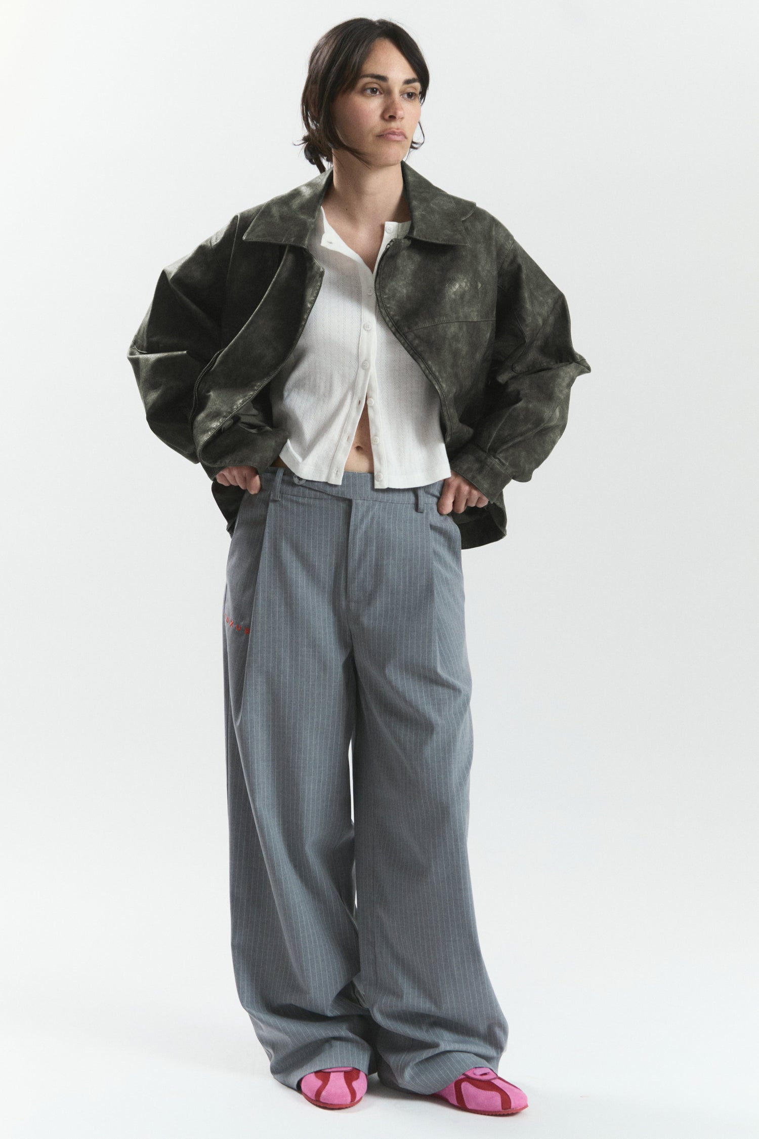 IVY "WINDY" PU LEATHER JACKET