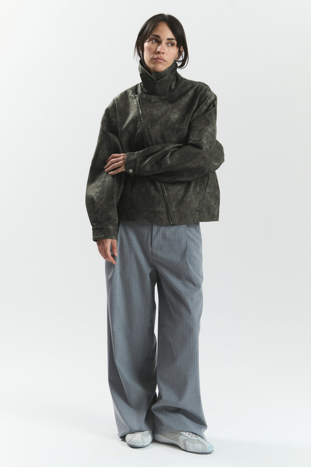 IVY "WINDY" PU LEATHER JACKET