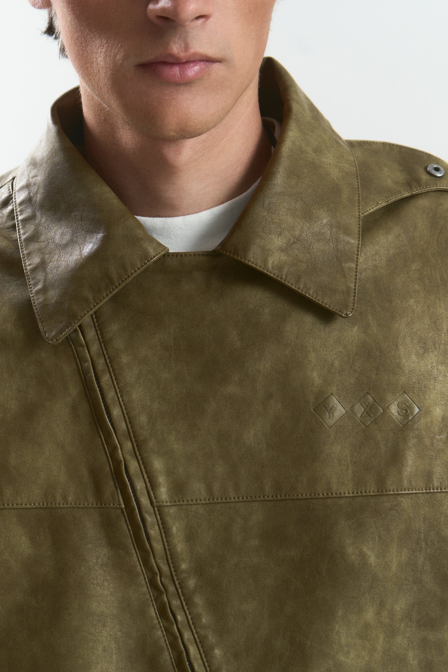 MOCHA "WINDY" PU LEATHER JACKET