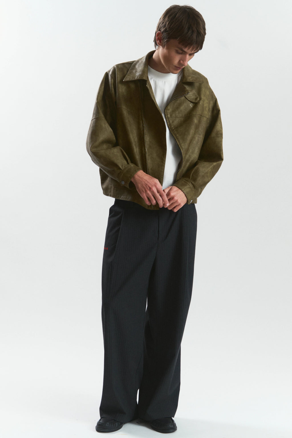 MOCHA "WINDY" PU LEATHER JACKET