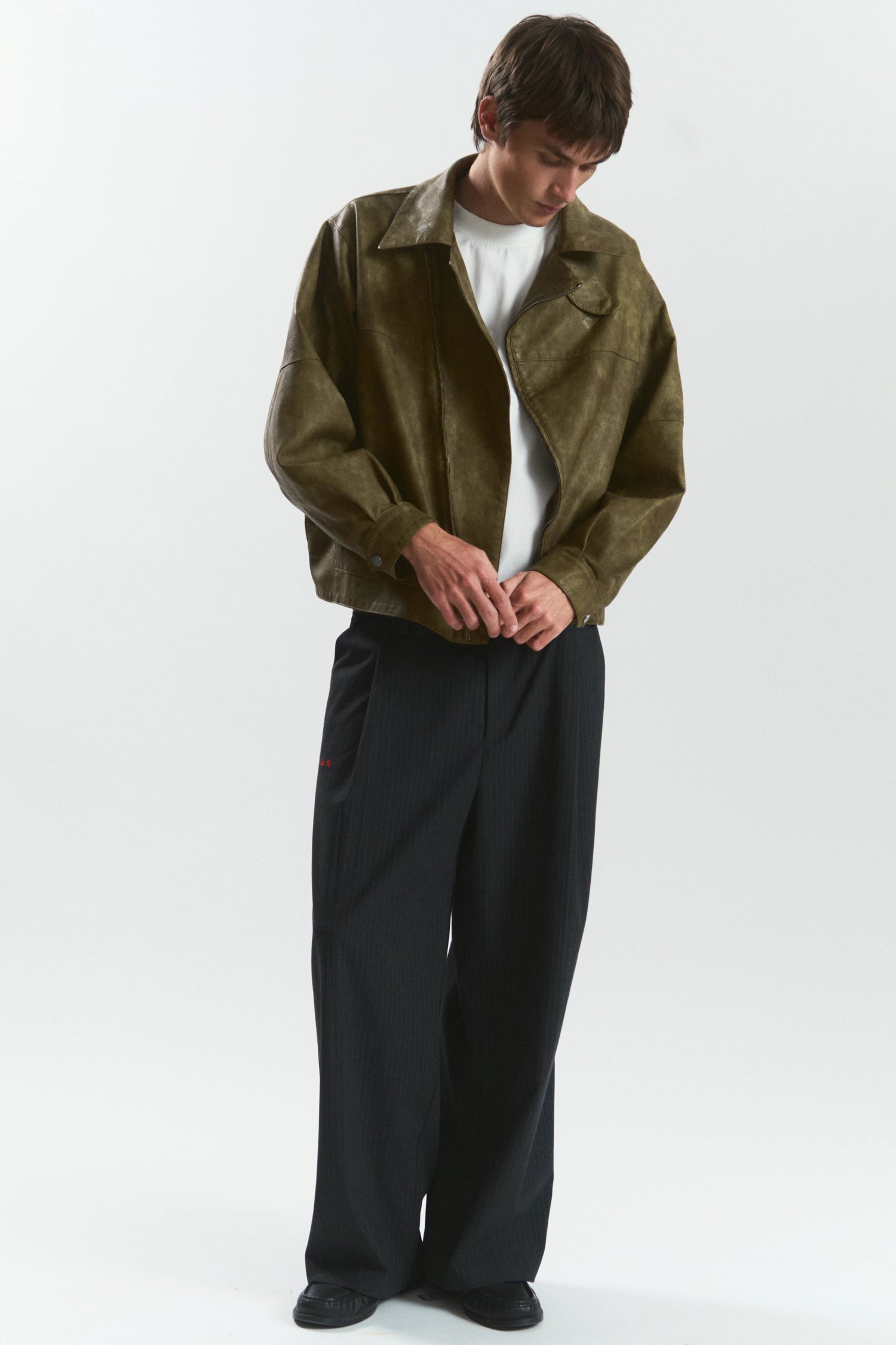 MOCHA "WINDY" PU LEATHER JACKET