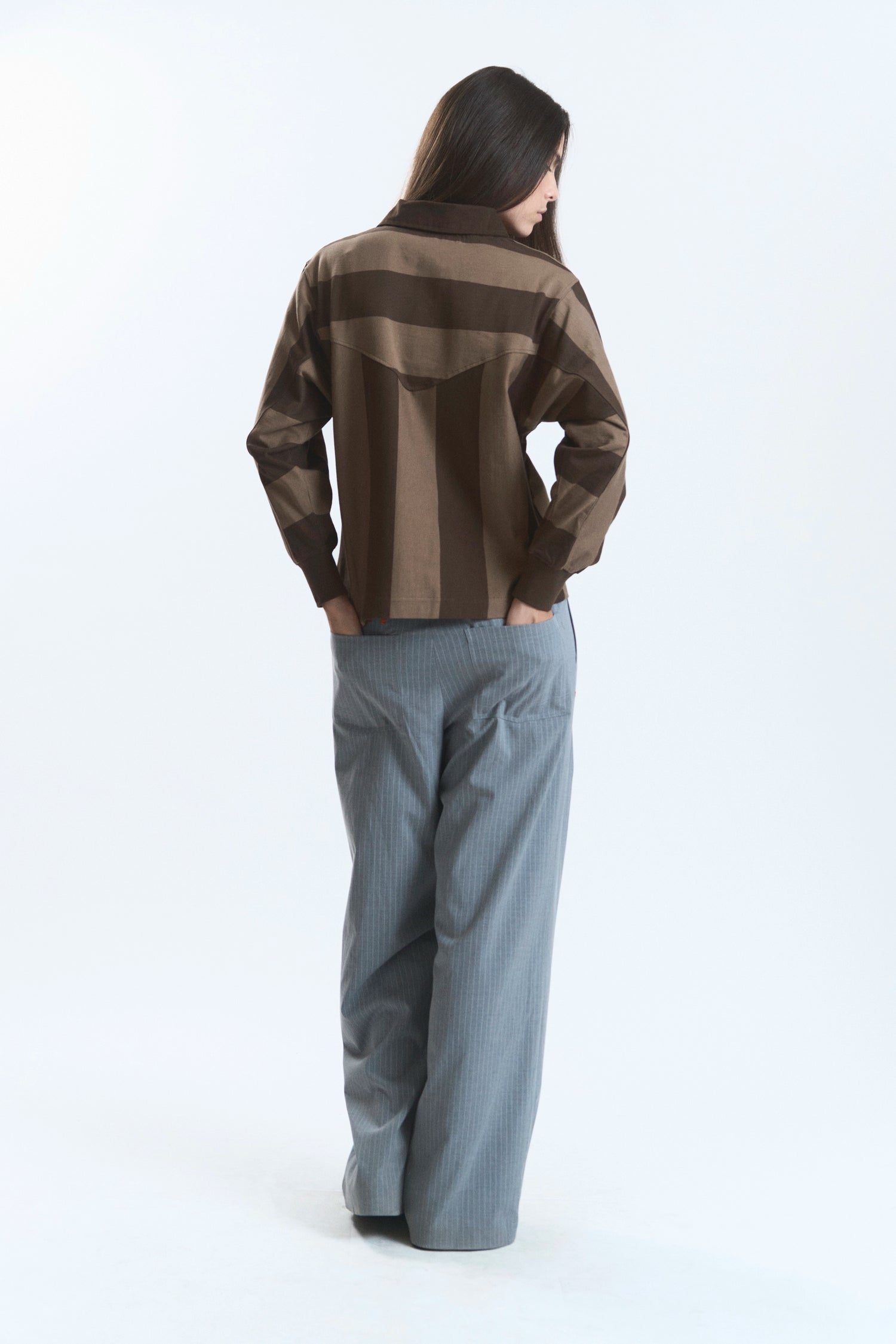 LOAM "LOWERCASE" POLO BROWN