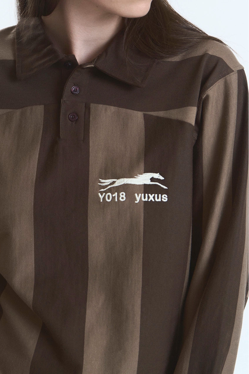 LOAM "LOWERCASE" POLO BROWN