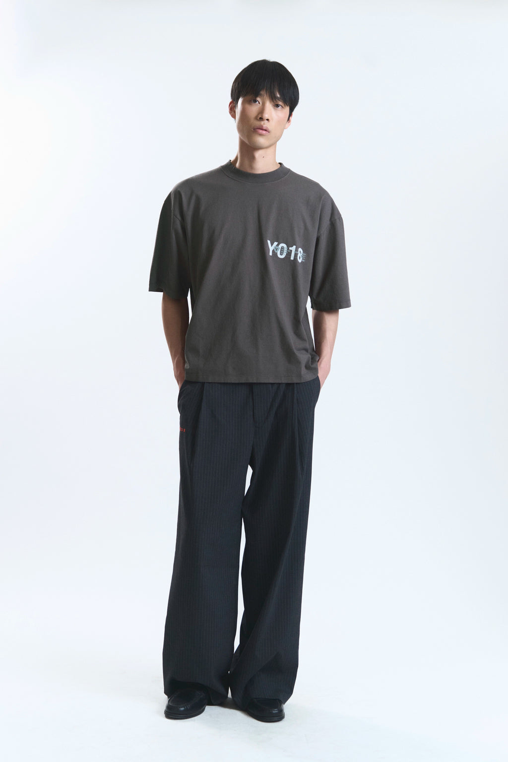FLEECE "HONGDAE" T-SHIRT DARK GREY