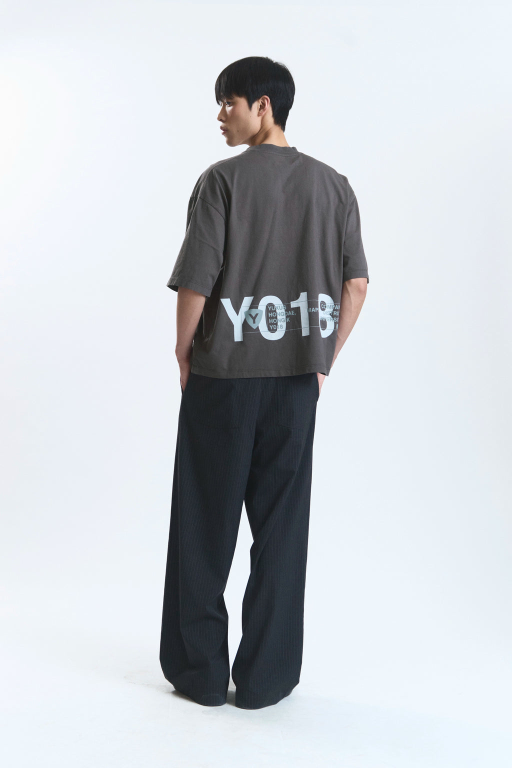 FLEECE "HONGDAE" T-SHIRT DARK GREY