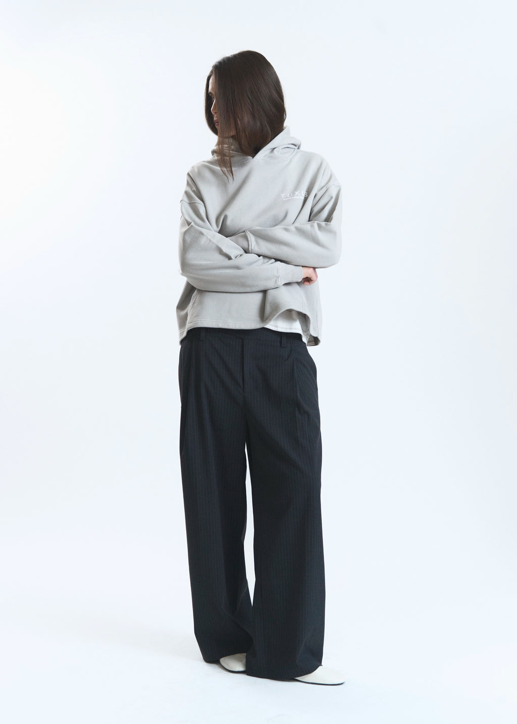 MORT "MEMORIES" HOODIE LIGHT GREY