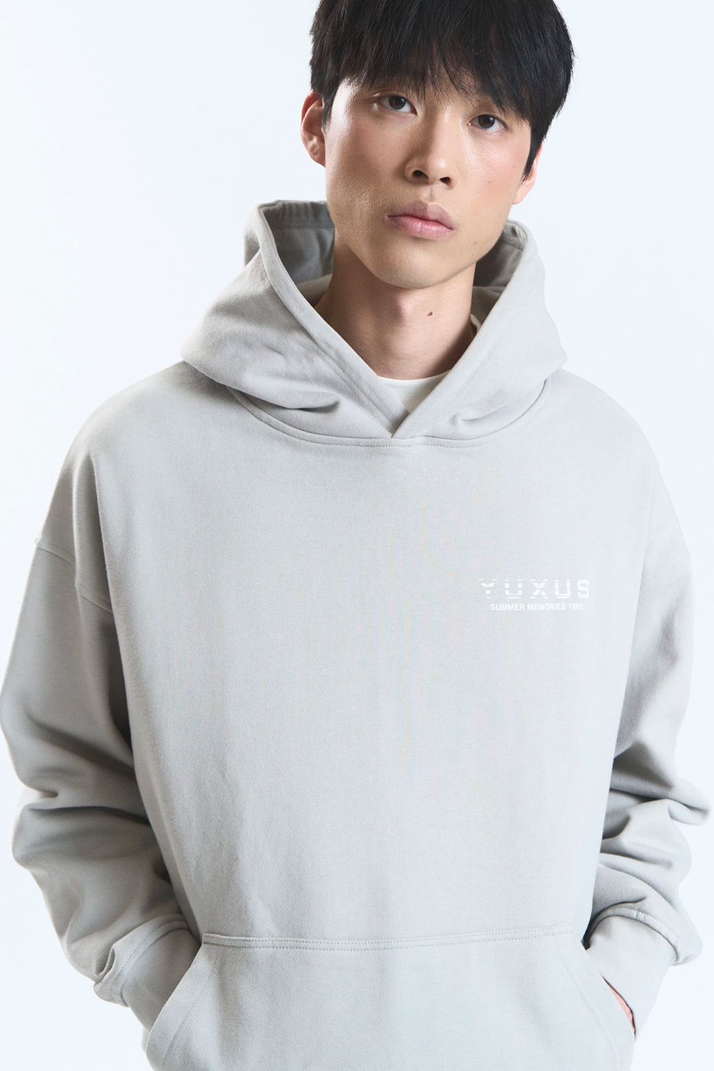 MORT "MEMORIES" HOODIE LIGHT GREY