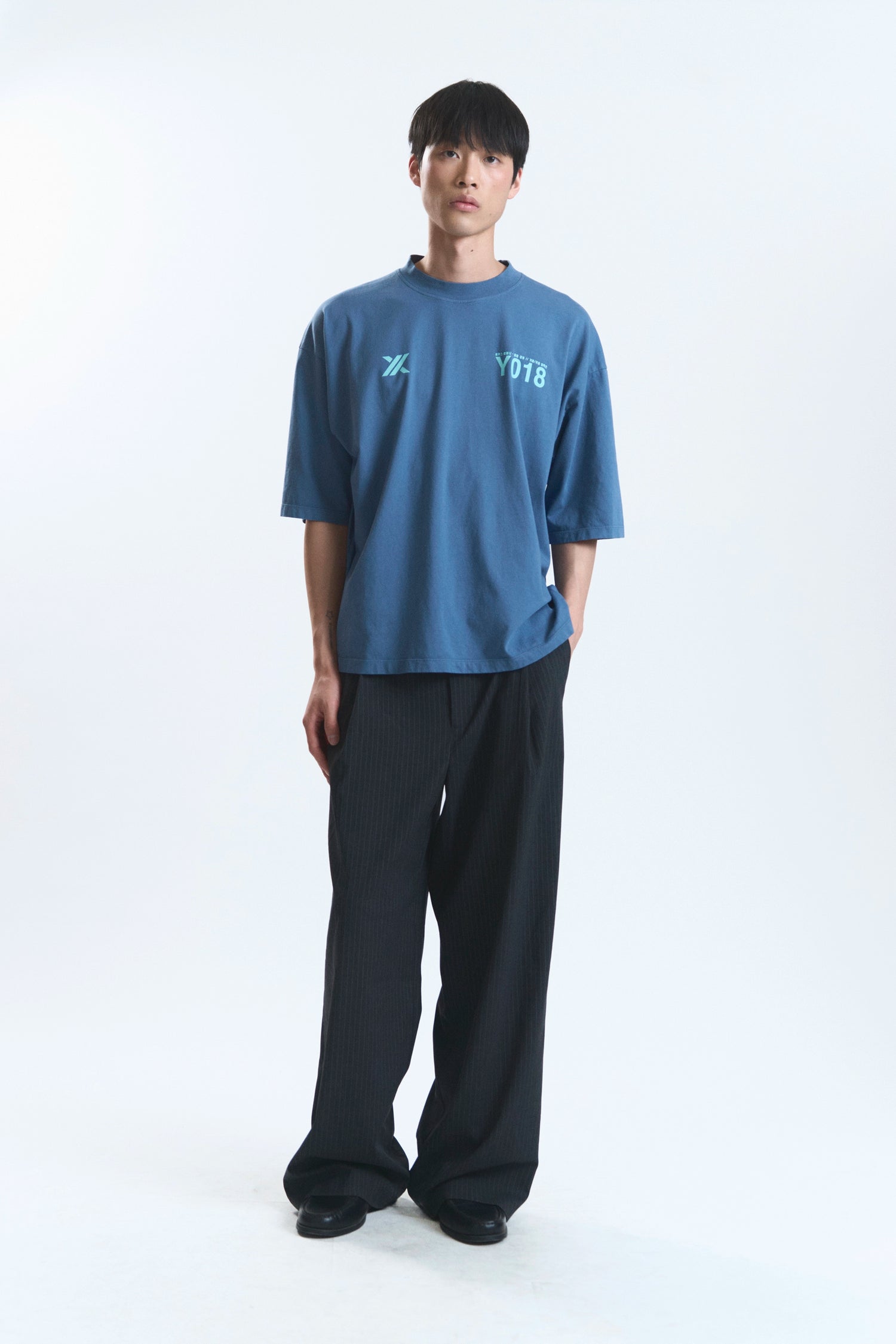 CANDLE "HONGDAE" T-SHIRT BLUE