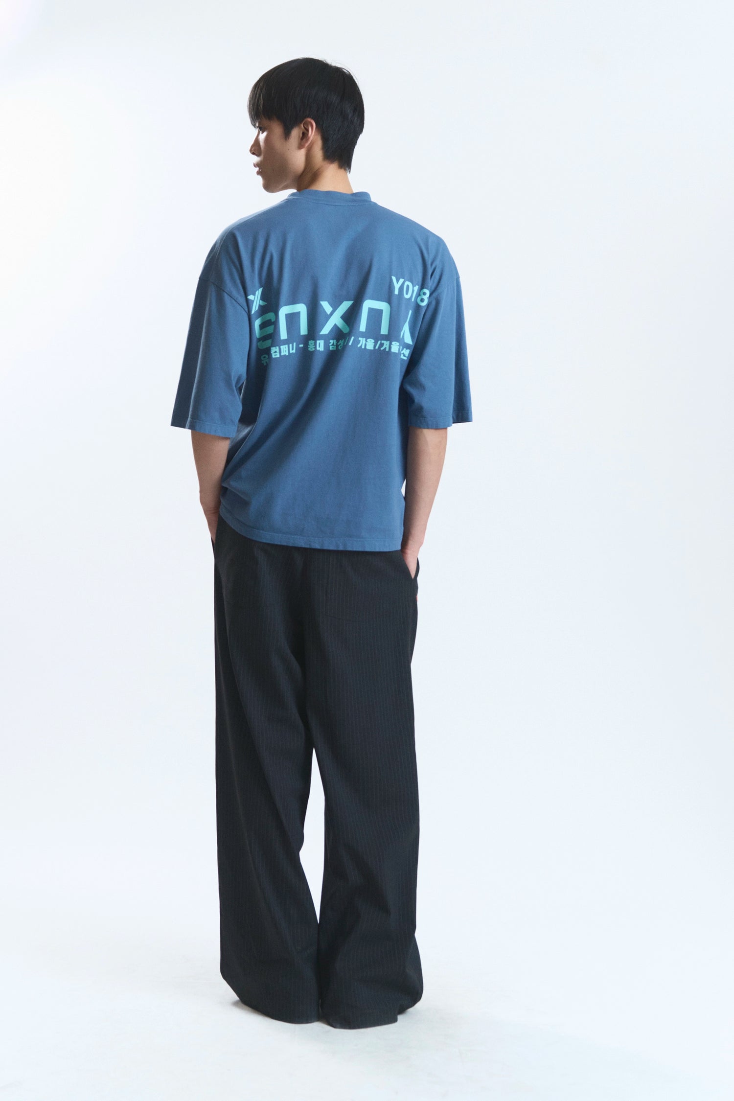 CANDLE "HONGDAE" T-SHIRT BLUE
