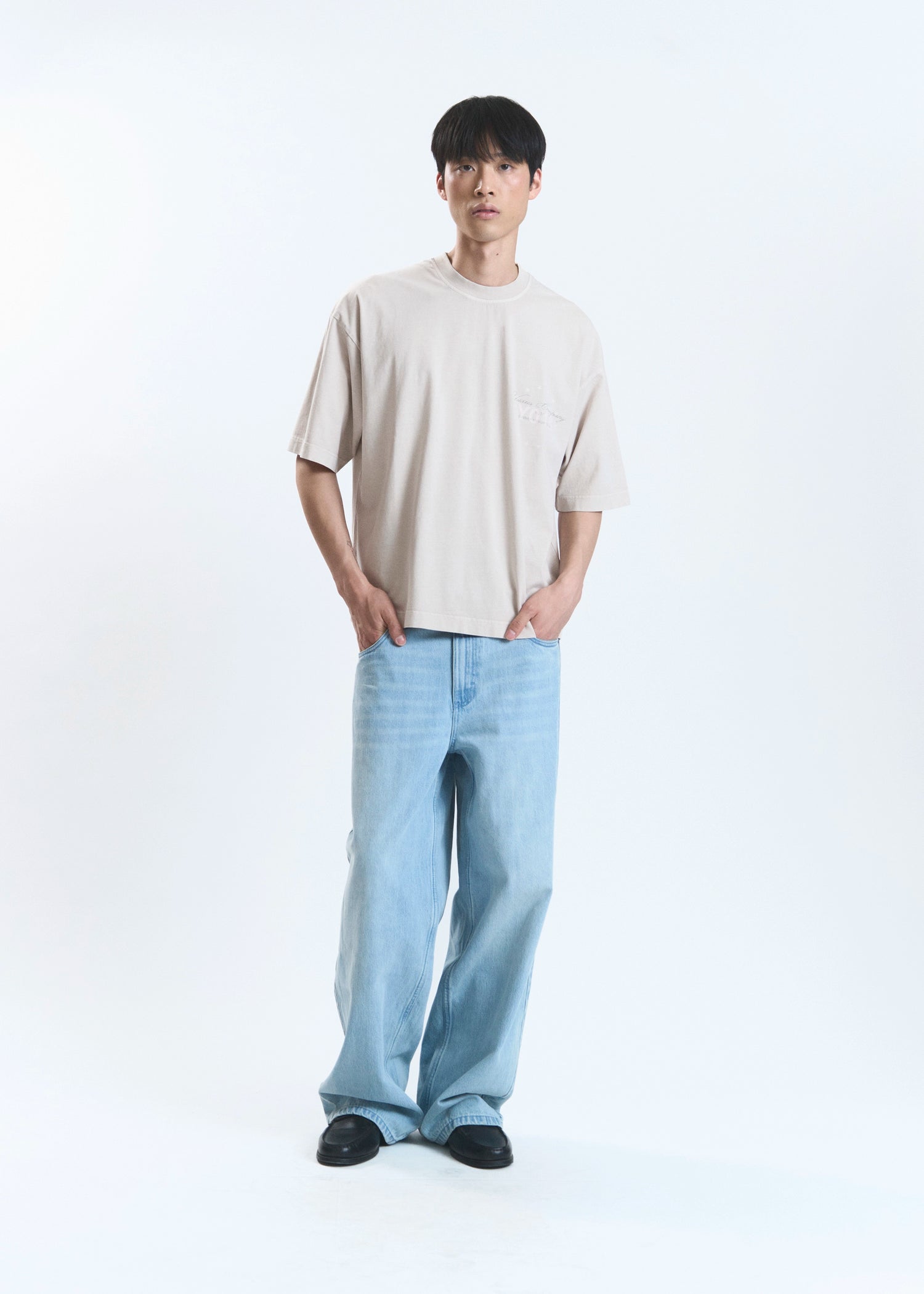 GRAIN "MEMORIES" T-SHIRT LIGHT GREY