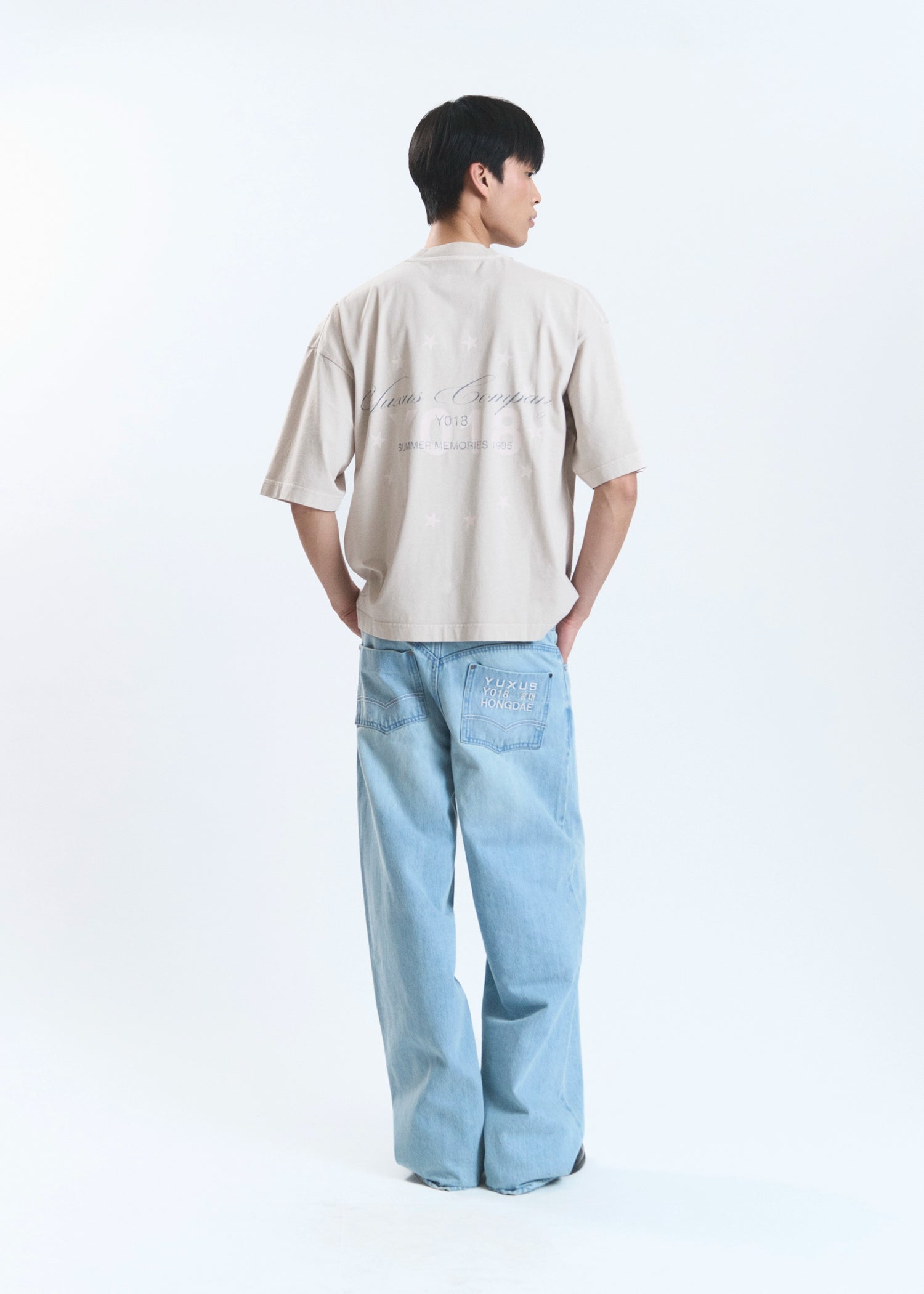 GRAIN "MEMORIES" T-SHIRT LIGHT GREY