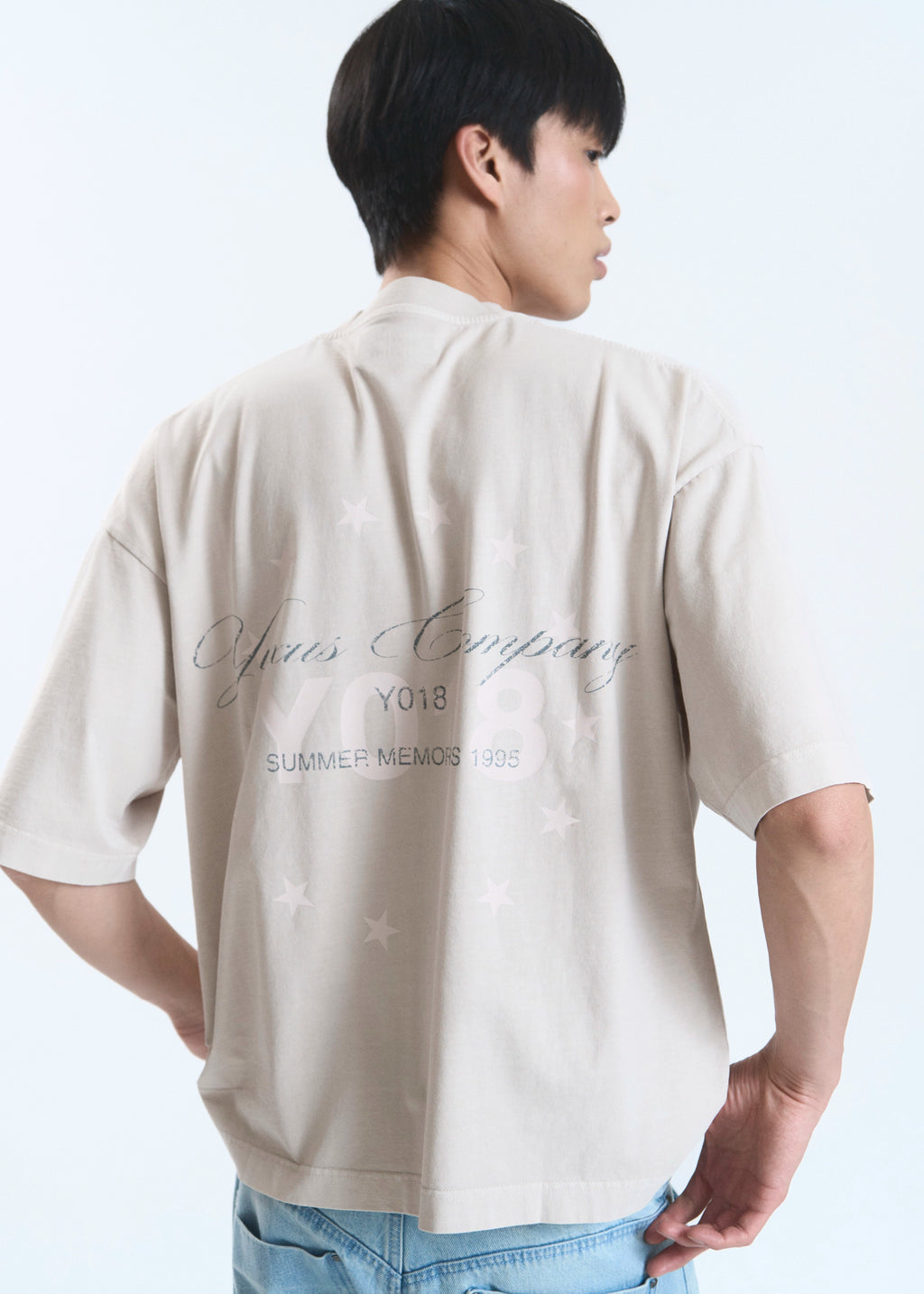 GRAIN "MEMORIES" T-SHIRT LIGHT GREY