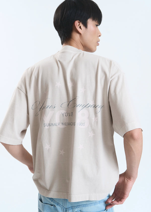 GRAIN "MEMORIES" T-SHIRT LIGHT GREY