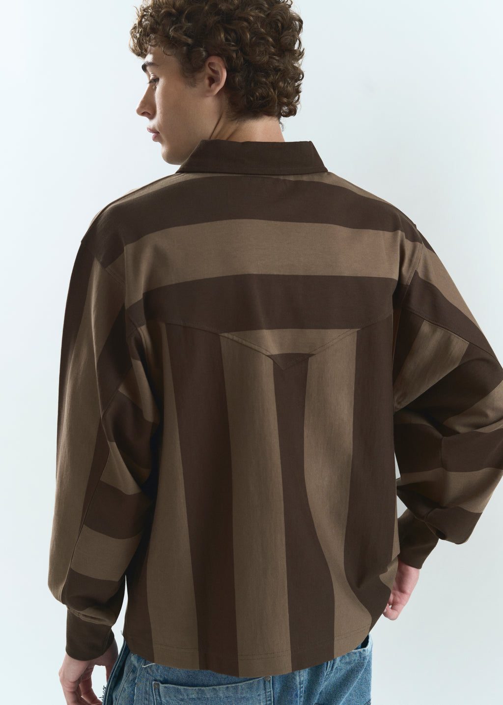 LOAM "LOWERCASE" POLO BROWN