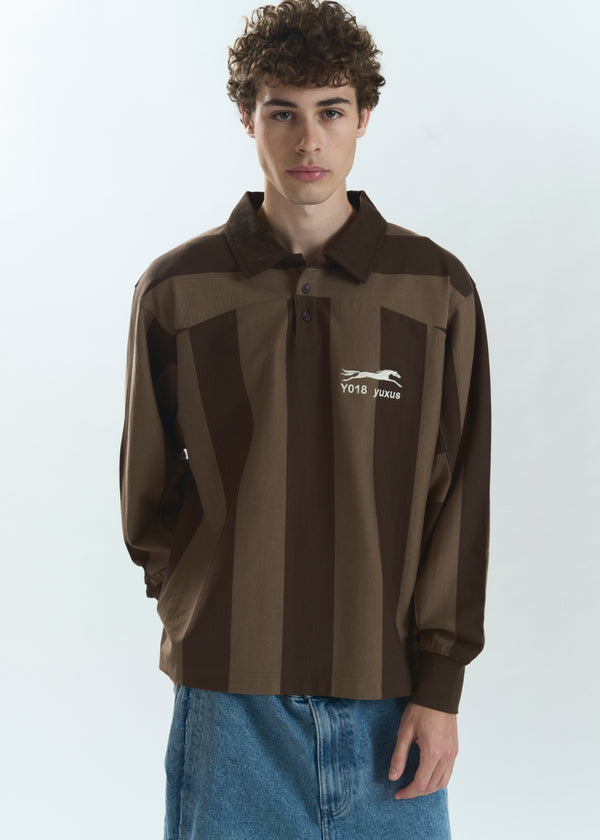 LOAM "LOWERCASE" POLO BROWN