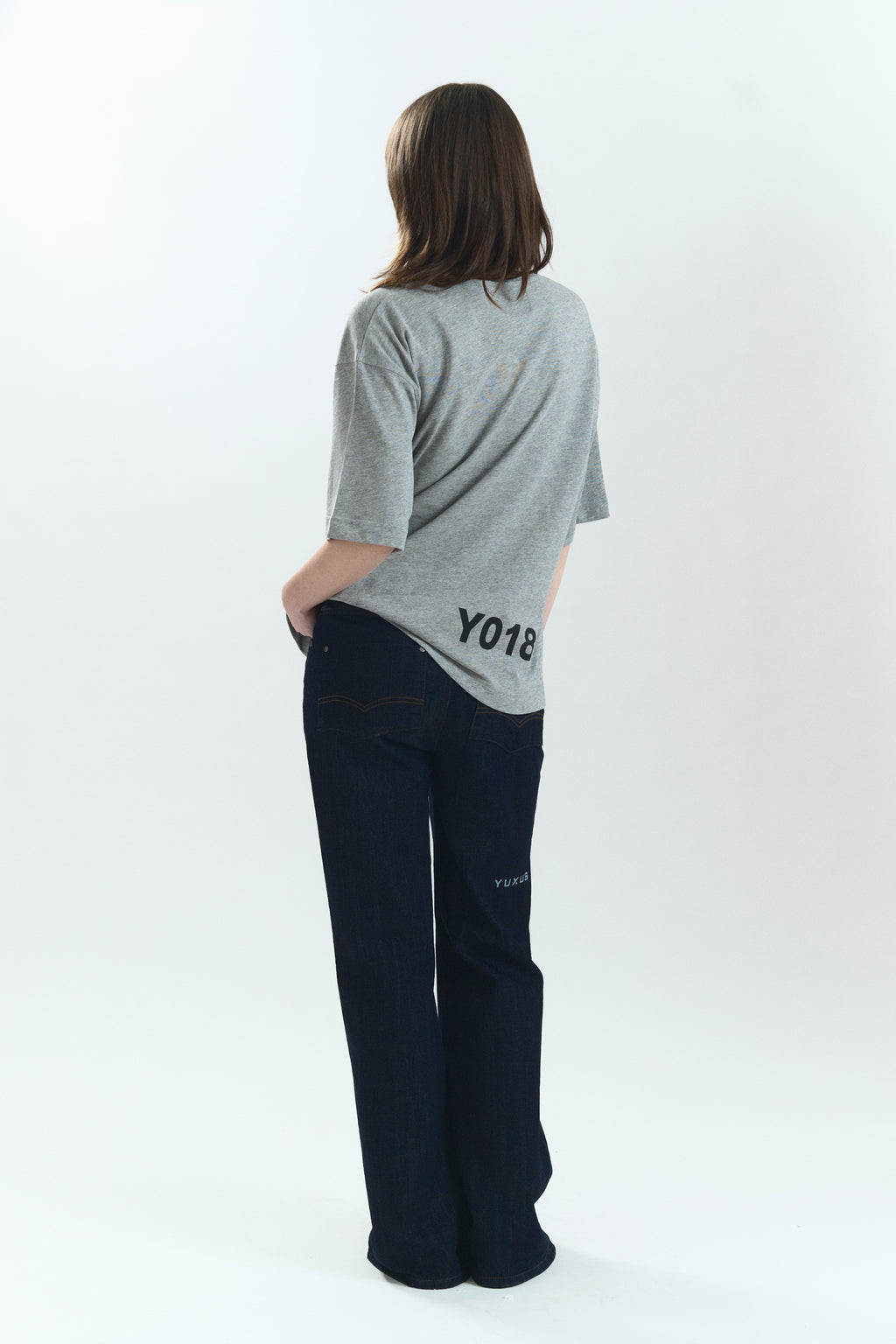SMOKE "LOWERCASE" T-SHIRT GREY