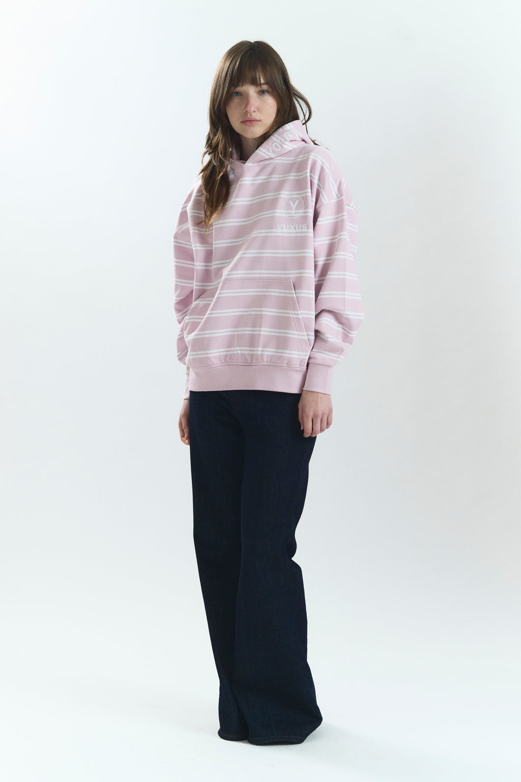 SKIN "LOWERCASE" HOODIE PINK