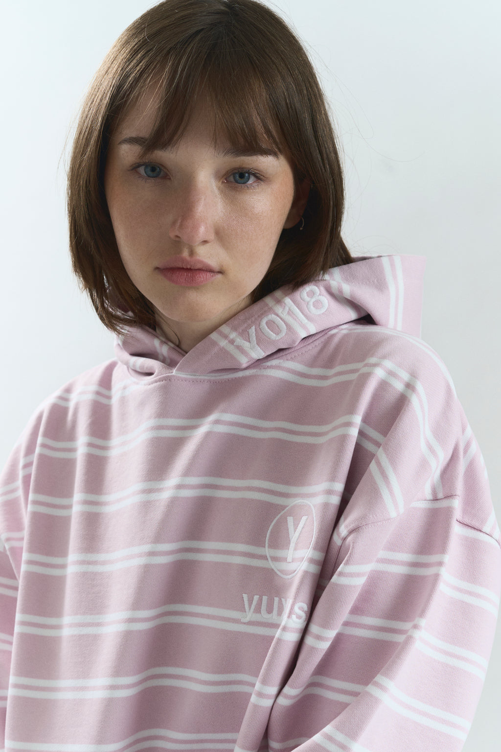 SKIN "LOWERCASE" HOODIE PINK
