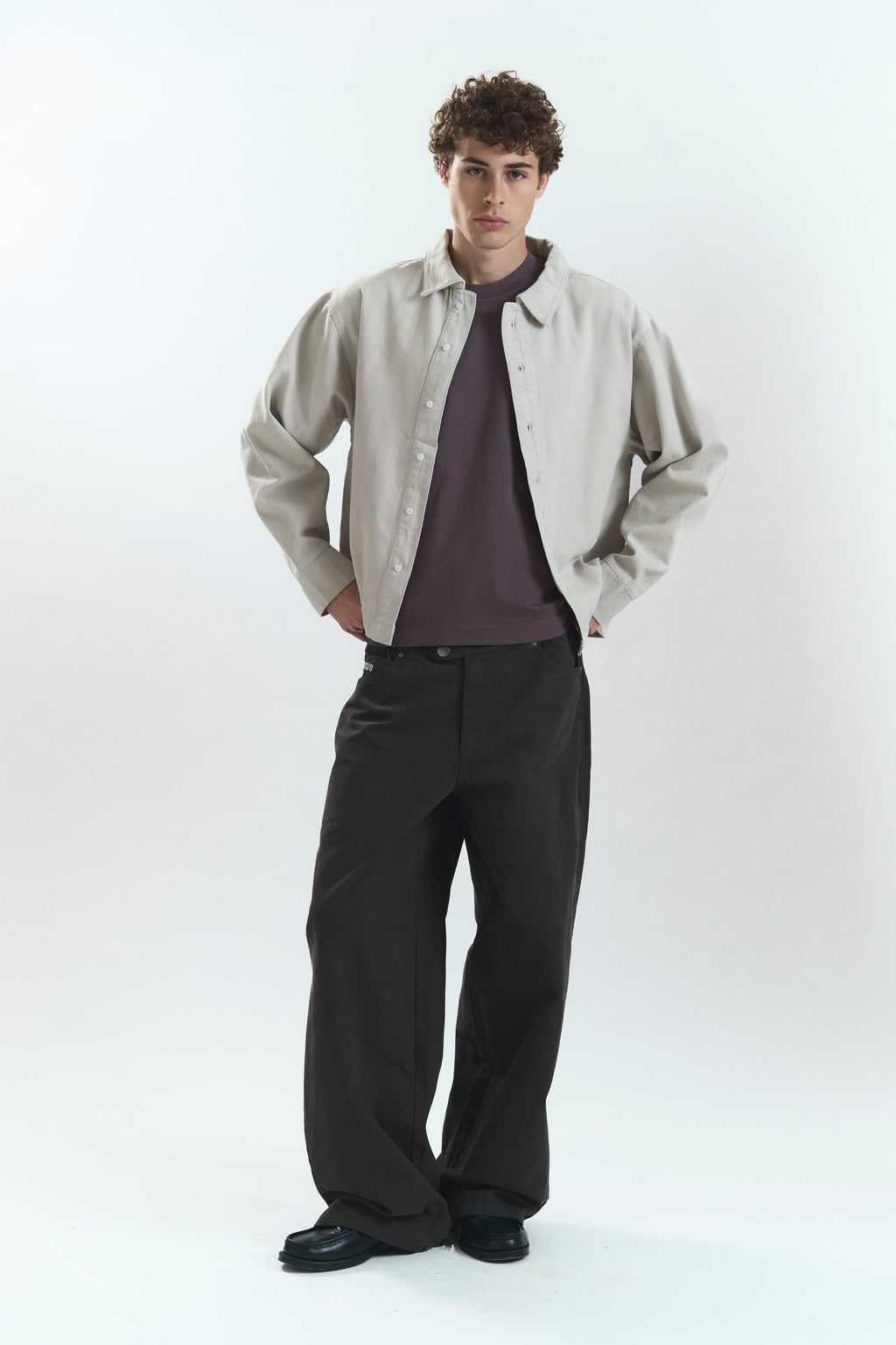 BASAL "LOWERCASE" SHIRT LIGHT GREY