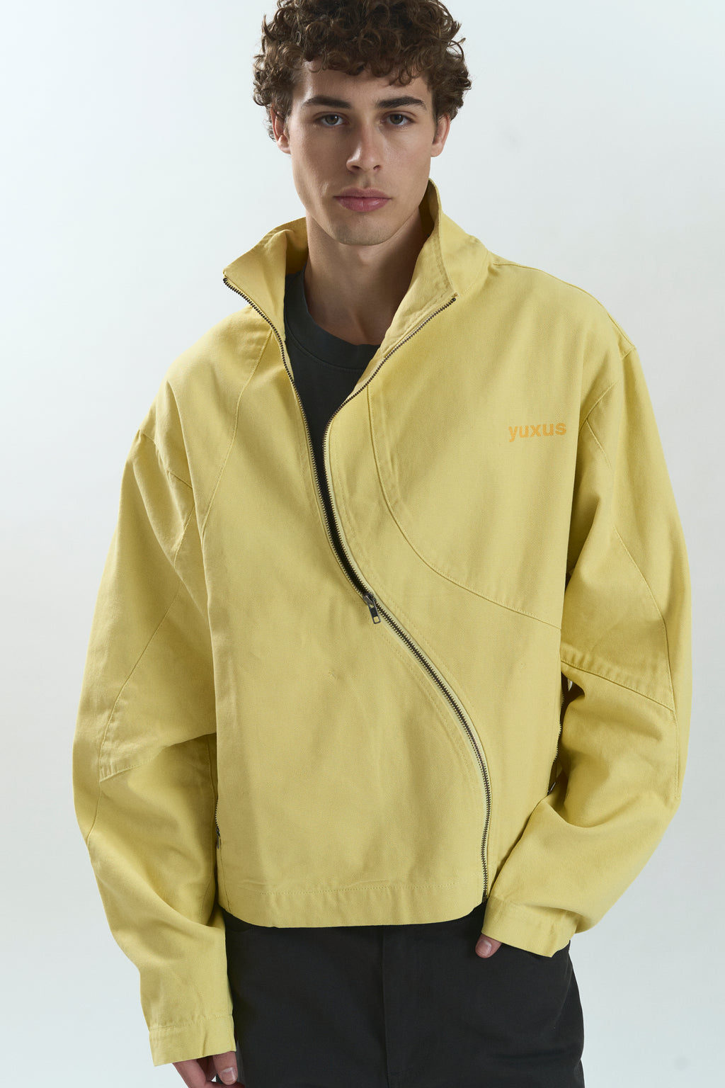 GRID "LOWERCASE" JACKET YELLOW