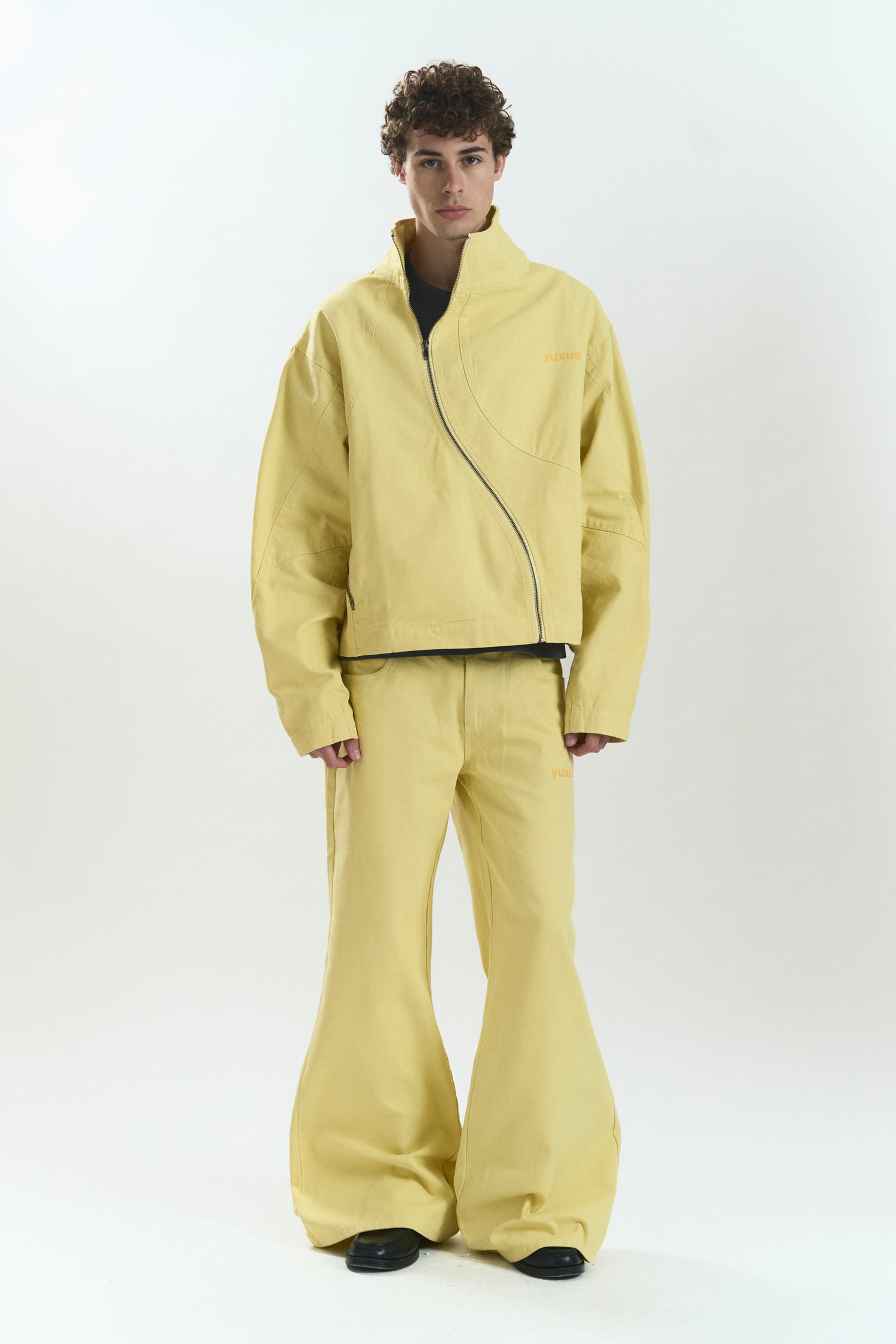 GRID "LOWERCASE" JACKET YELLOW