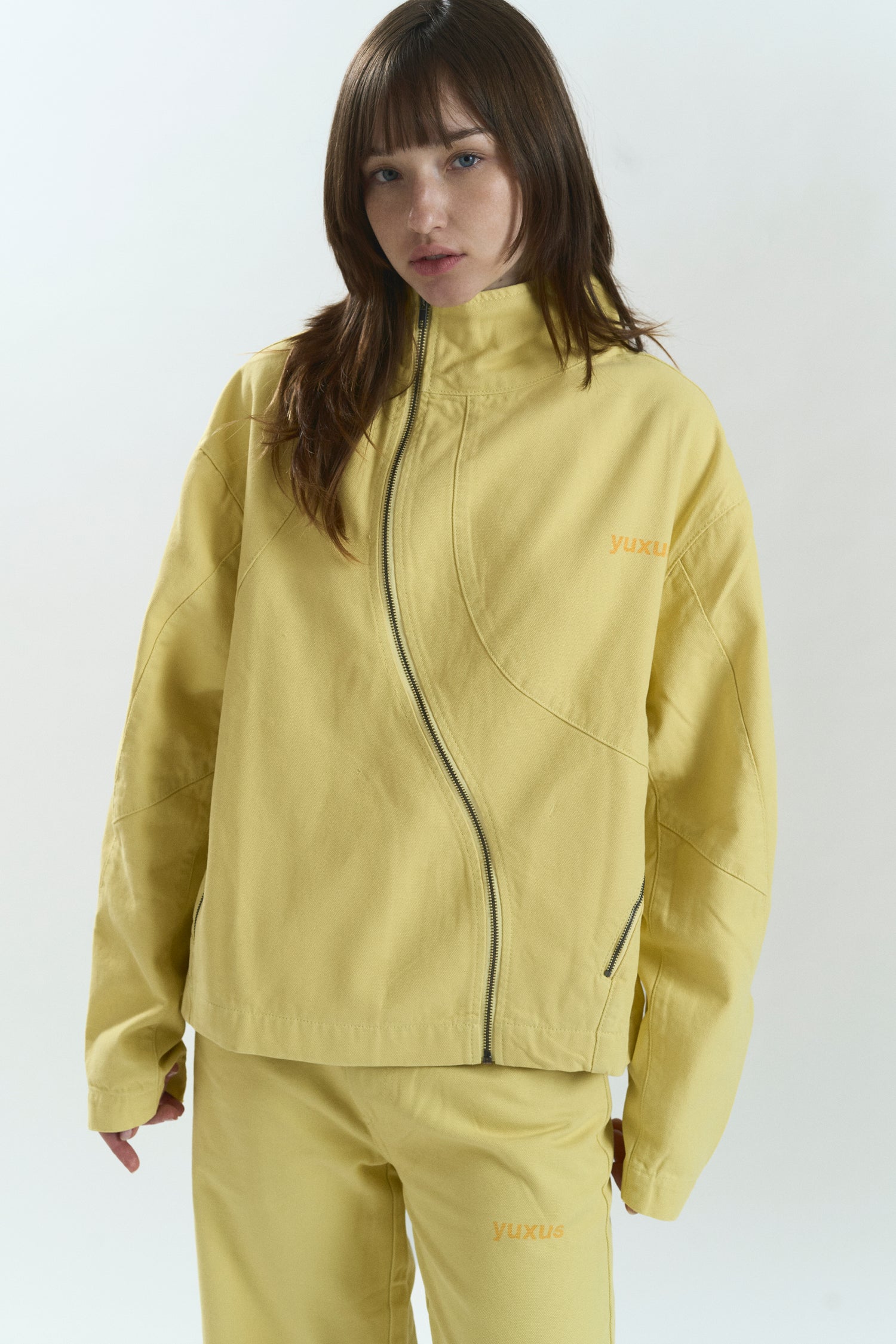 GRID "LOWERCASE" JACKET YELLOW