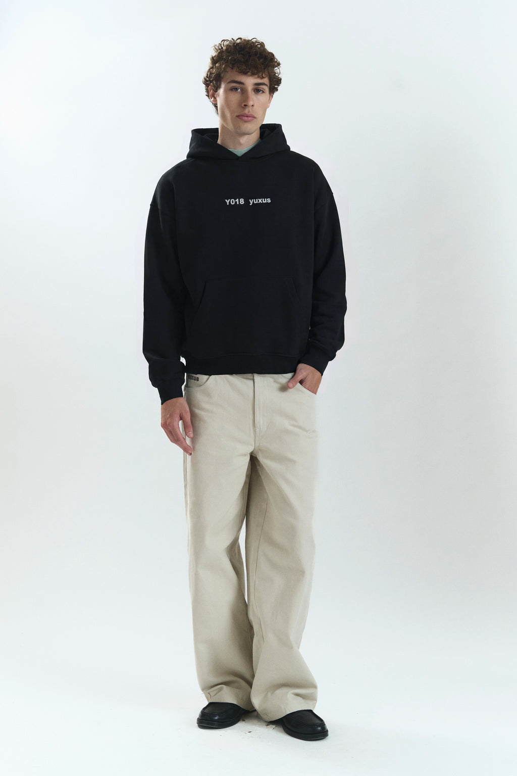 EDGE "LOWERCASE" HOODIE BLACK