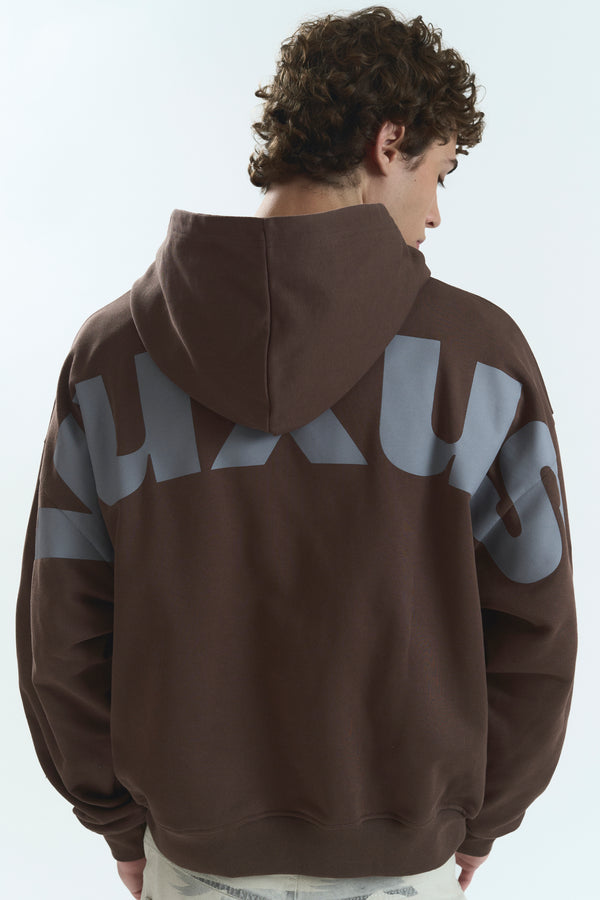 TRUFF "LOWERCASE" HOODIE BROWN