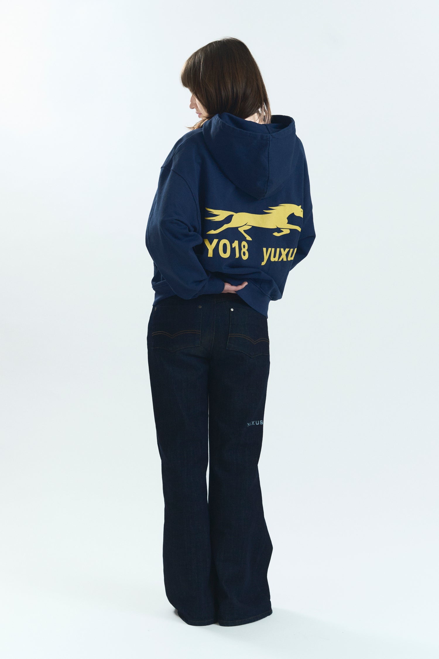 CLIP "LOWERCASE" HOODIE BLUE