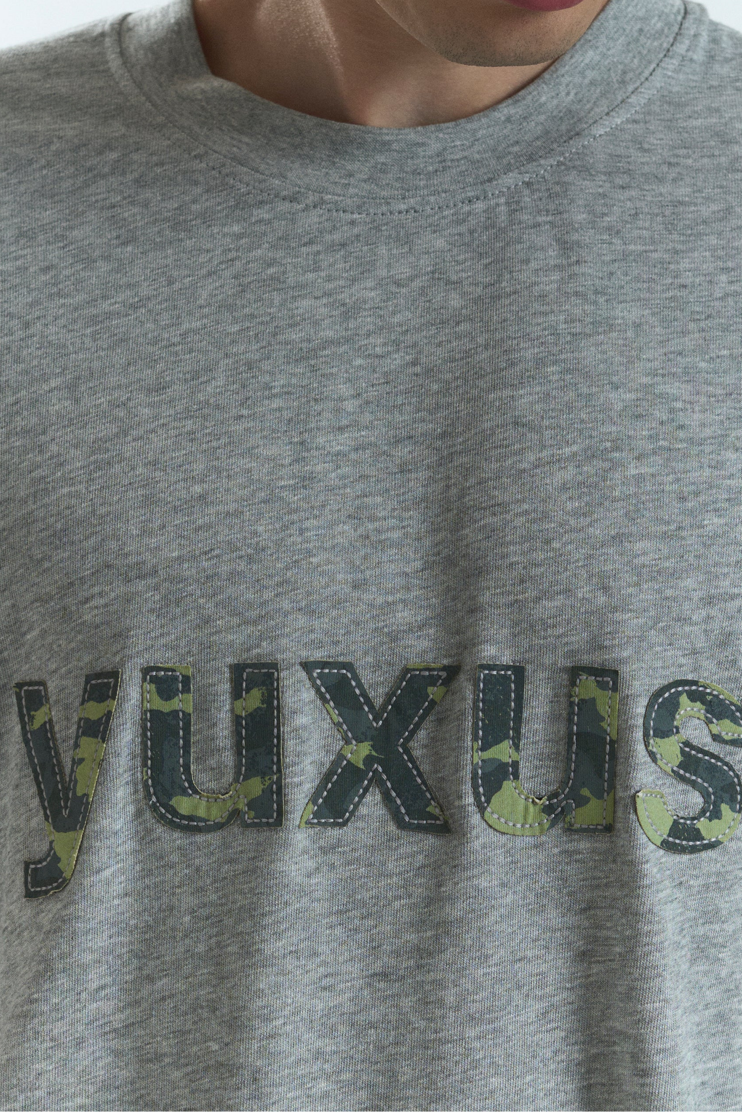 SMOKE "LOWERCASE" T-SHIRT GREY