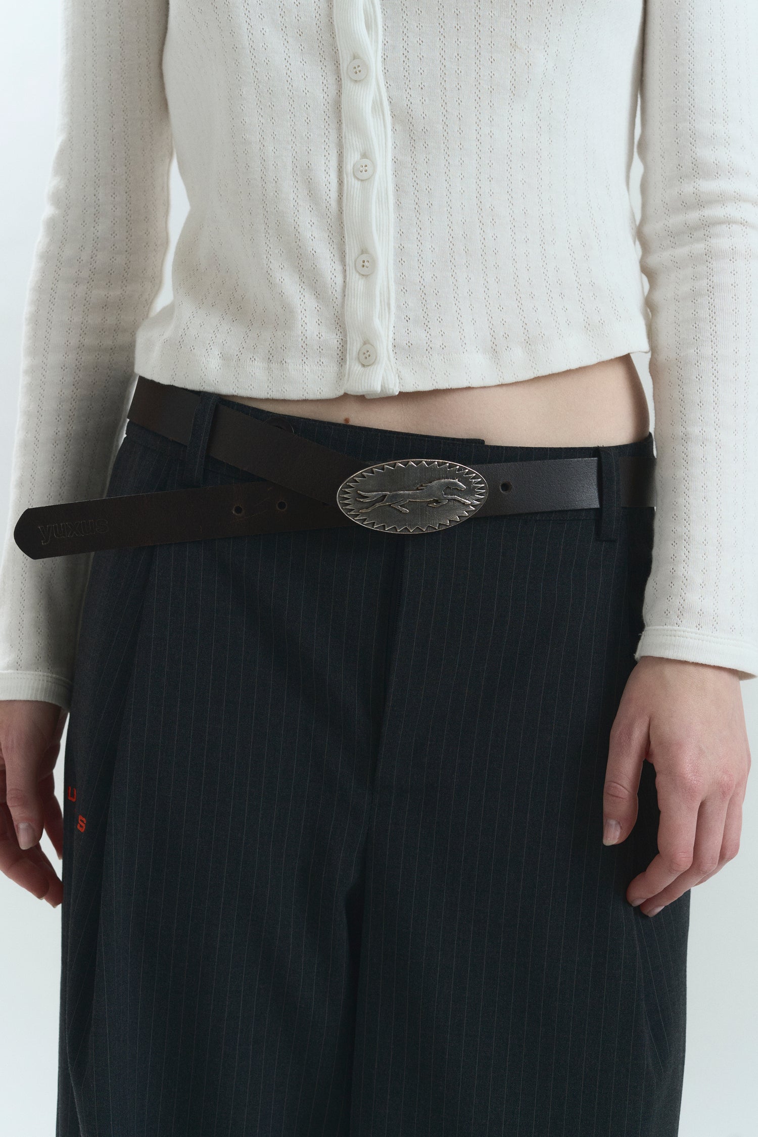 OBSID "LOWERCASE" BELT DARK BROWN