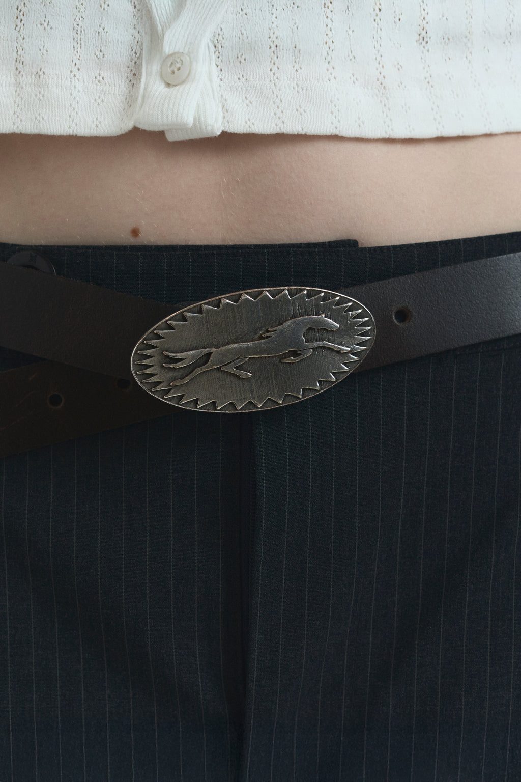 OBSID "LOWERCASE" BELT DARK BROWN