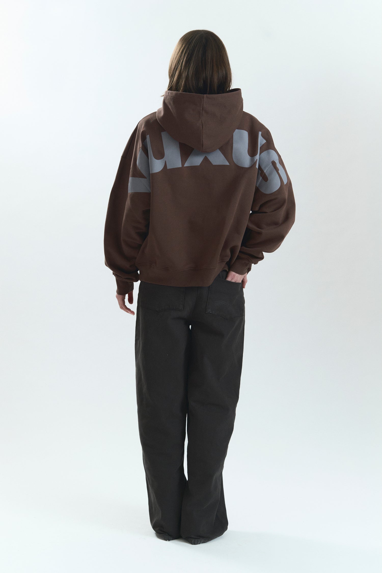 TRUFF "LOWERCASE" HOODIE BROWN