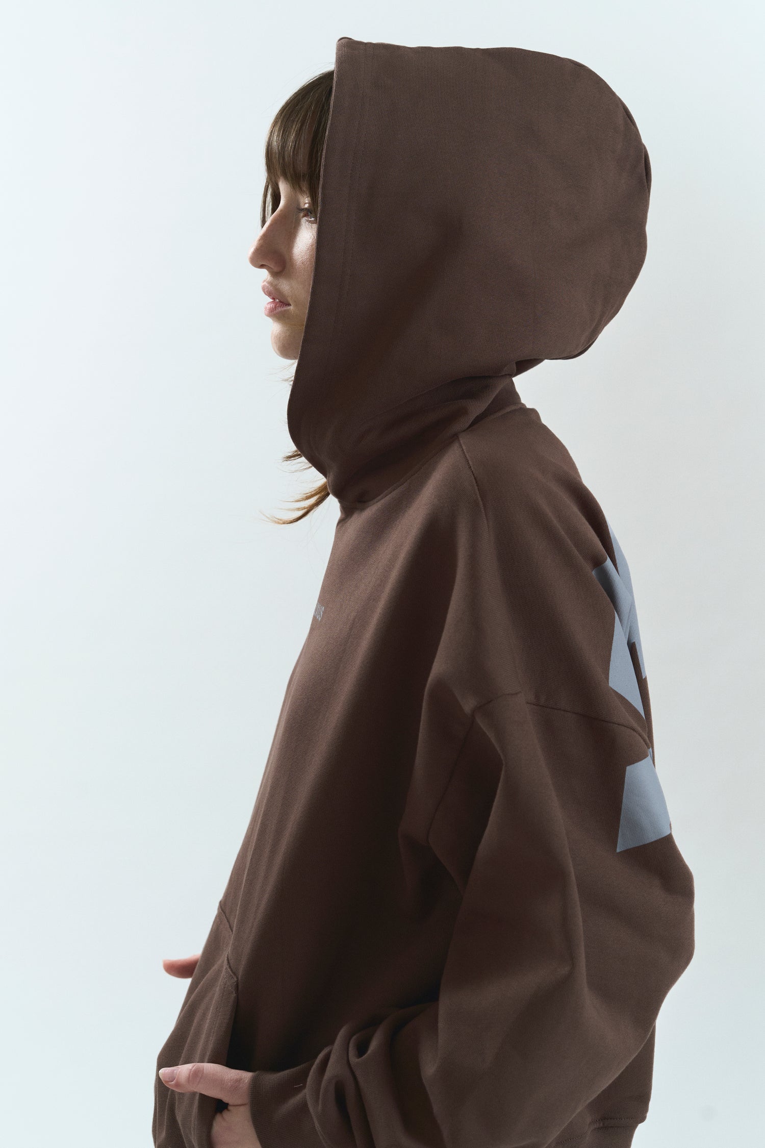 TRUFF "LOWERCASE" HOODIE BROWN