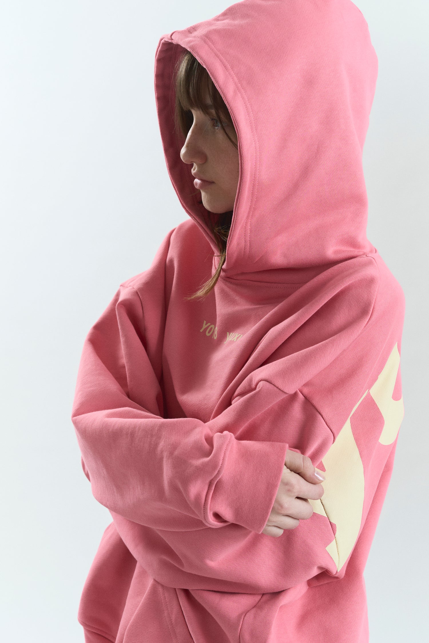 POW "LOWERCASE" HOODIE PINK